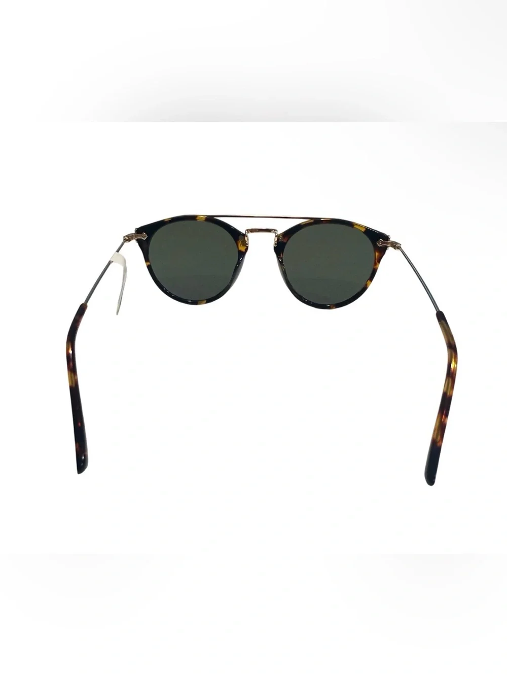 NEW Carolina Lemke Pax Demi Tortoiseshell Gold Accent Aviator Sunglasses CL9039